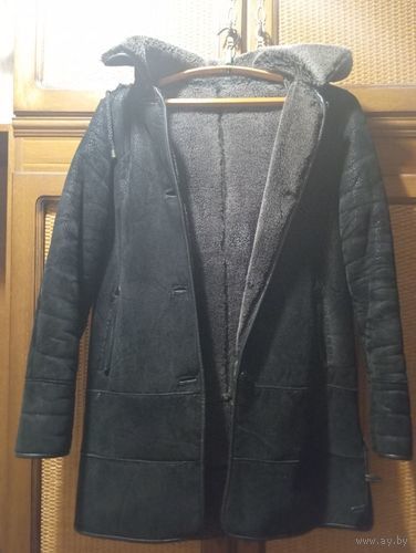 Дублёнка женская черная Taccardi, XL