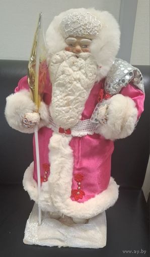Дед Мороз. СССР. Вата, пена, керамическое лицо. 43 см