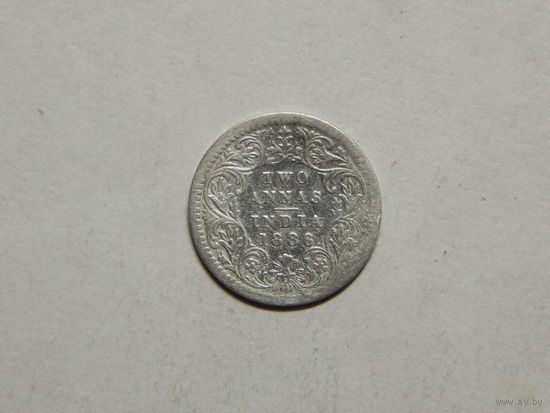 Индия 2 анны 1886г