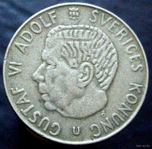 1 крона 1965, серебро, Швеция
