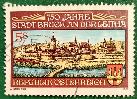Австрия 1989. 750 летие города Брук-ан-дер-Лайта