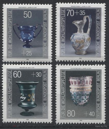 Западный Берлин. Германия 1986 год. Искусство. Посуда. **