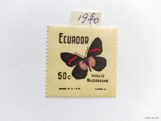 Эквадор  1970 бабочка