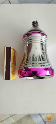 Елочная игрушка СССР. Большой колокольчик