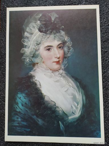 Открытка Джон Расселл. 1745 – 1806. Портрет миссис Дженет Грайзел. 1794. Западноевропейская пастель. Государственный Эрмитаж.