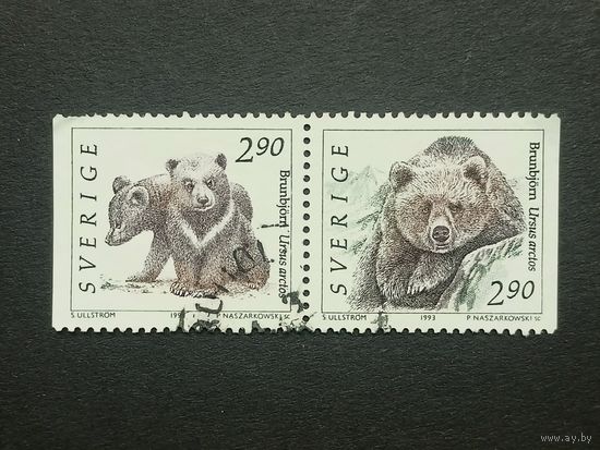 Швеция 1993. Дикие животные. Сцепка