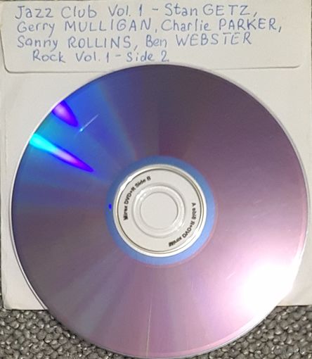 DVD MP3 Jazz Club Vol.1 - Stan GETZ, Gerry MULLIGAN, Charlie PARKER, Sonny ROLLINS, Ben WEBSTER + Rock Vol.1 - 1 DVD-9 (двусторонний)