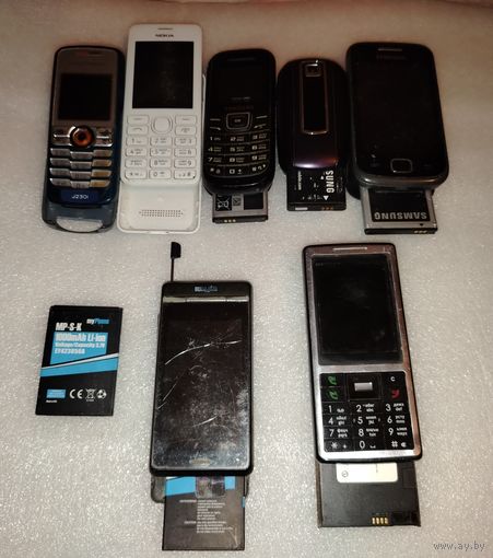 Мобильные телефоны, на радиодетали, в разбор *сверху на 1 сим