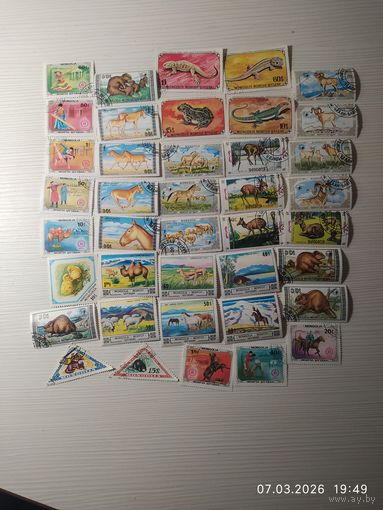 Марки Монголия