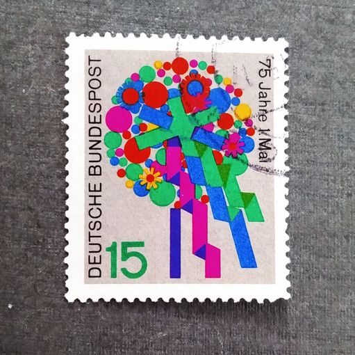 Марка Германия 1965 год 75 лет 1 Мая