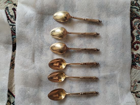 Старинный кофейный набор . Франция позолота..