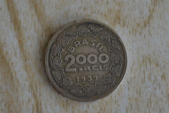 Бразилия 2000 реалов 1939