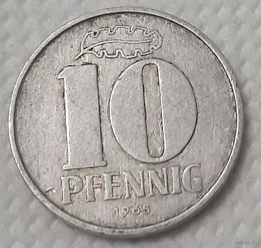 Германия - ГДР 10 пфеннигов, 1965 (14-2-12)