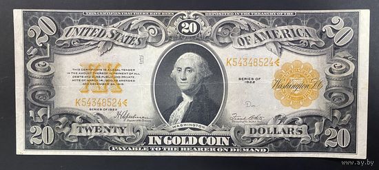 20 долларов США 1922