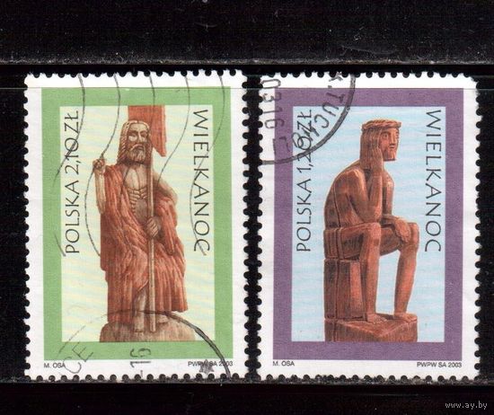 Польша-2003, (Мих.4043-4044) гаш., Религия, Пасха