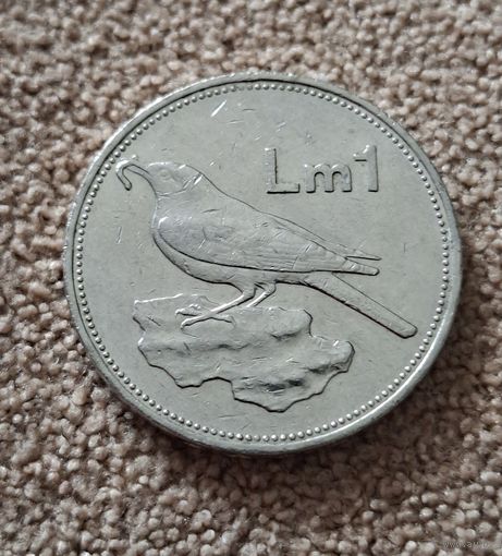 Мальта 1 лира, 1986