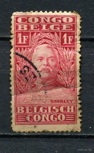 Бельгийское Конго - 1928 - Сэр Генри Мортон Стэнли1Fr - [Mi.101] - 1 марка. Гашеная.  (Лот 13Gv)-T4P16