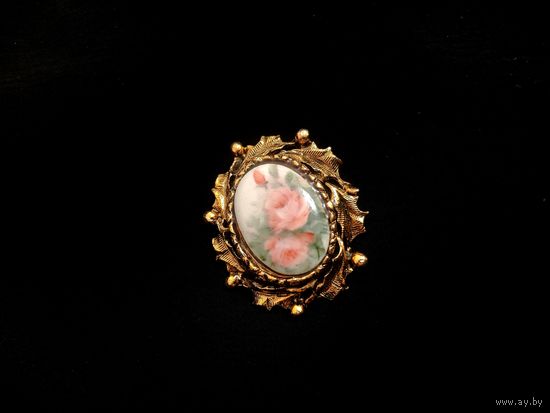 Брошь, камея, винтаж
