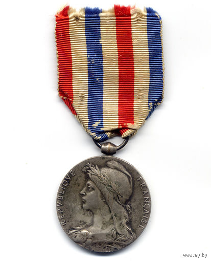 Почетная медаль железной дороги 2 класса 'в серебре', Франция, 1930