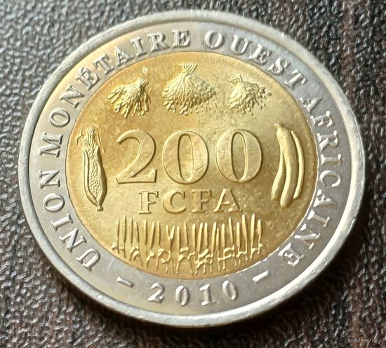 Западная Африка (ВСЕАО) 200 франков, 2010   ( 1-12-6 )