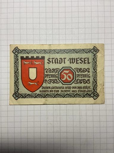 50 пфеннигов (нотгельды) г. Германия - 1312-2