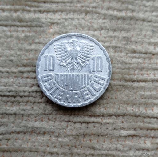 Werty71 Австрия 10 грошей 1966 орёл