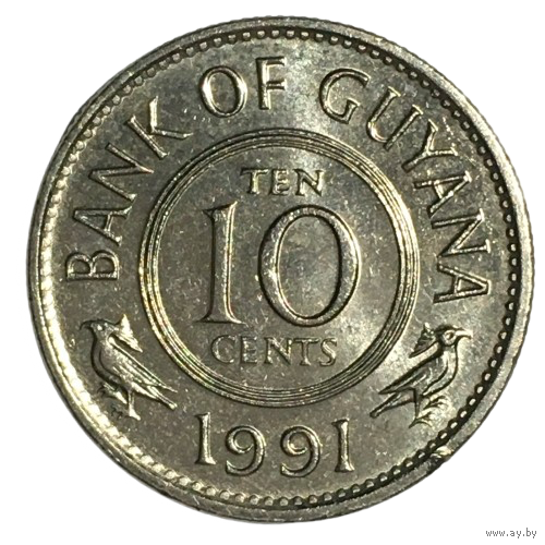 Гайана 10 центов, 1991 [UNC]