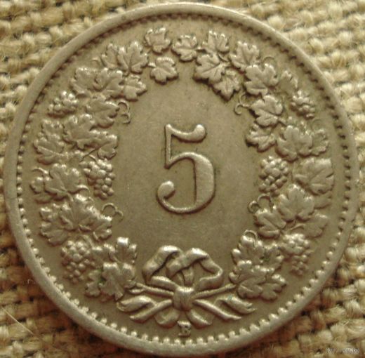5 раппенов 1947 Швейцария