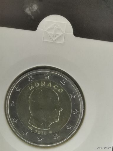 Монако 2 евро 2011 UNC Альберт II