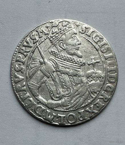 Орт 1623 г. Быдгощ. Редкий портрет. Коллекционное состояние.