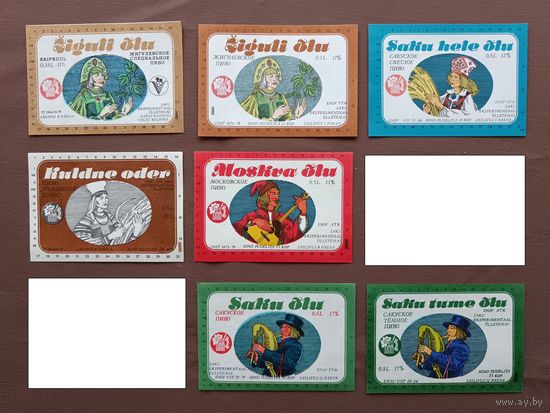 Пивные этикетки, Эстония, цена за 1 шт., ю-931 (3702)