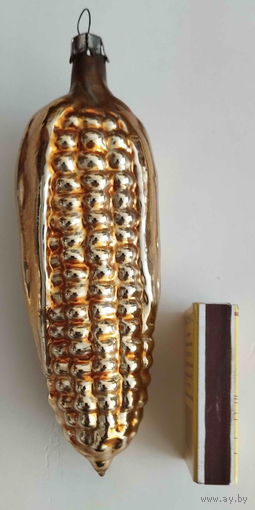 Елочная игрушка СССР. Кукуруза (подвес) (14 см)