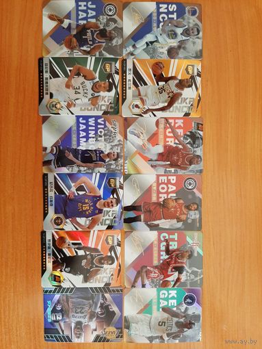 NBA карты 12 штук (голографические). Состояние отличное!