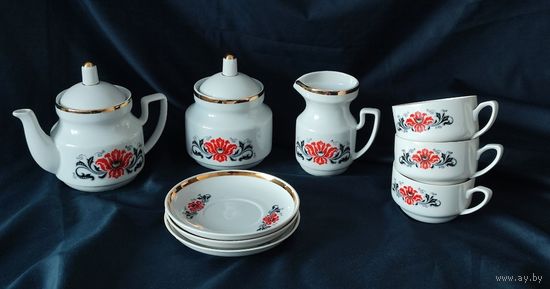 Чайный сервиз фарфор Рига 1970-75гг