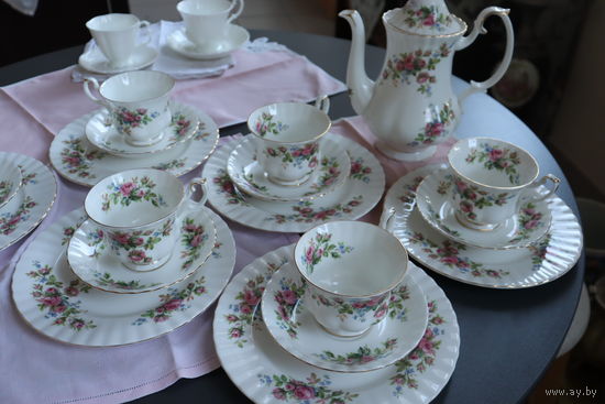 Royal Albert ''Moss Rose'' СЕРВИЗ Роял Альберт 6 персон
