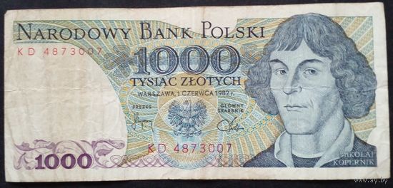 Польша 1000 злотых 1982 г KD 4873007