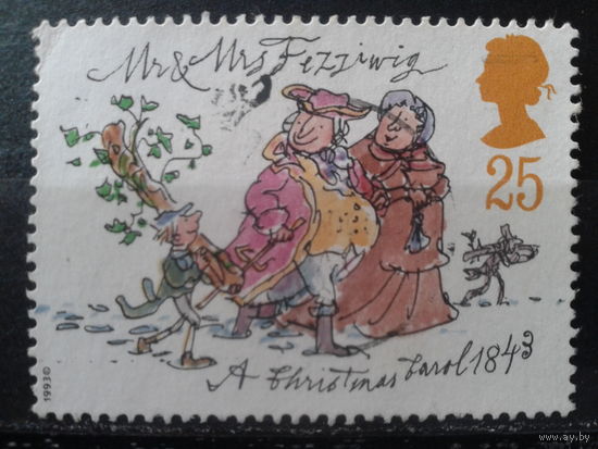 Англия 1993 Рождество, иллюстрация романа Ч. Диккенса*