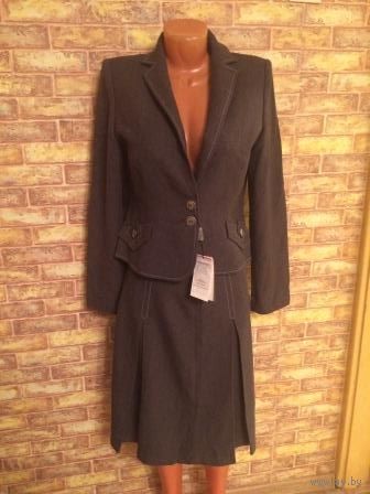 Костюм двойка на размер 46-48, цвет серый. Новый, Польша. Сезон осень-весна.