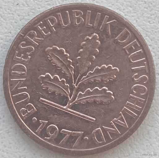 Германия 1 пфенниг 1977 г. G