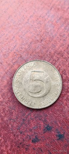 Словения 5 толар 1997