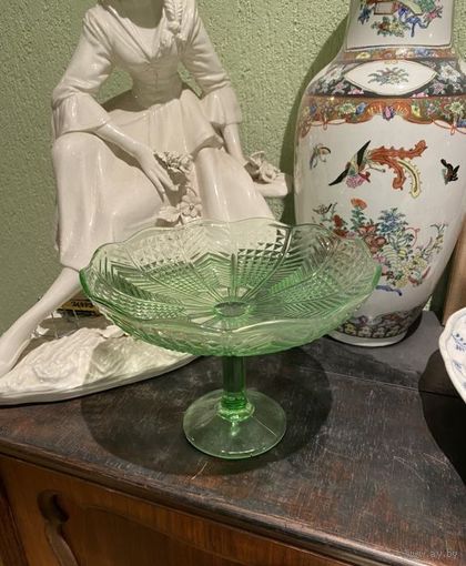 Конфетница стеклянная (НЕМАН, 1950-60 гг.)