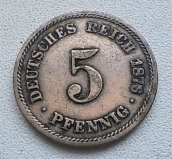 Германия 5 пфеннигов, 1876 А  2-1-45