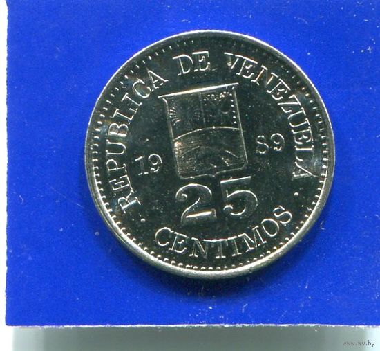 Венесуэла 25 сентимо 1989 UNC