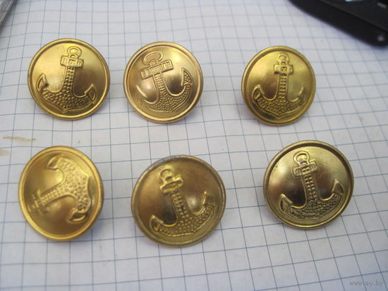 Пуговицы ВМФ с рубля!