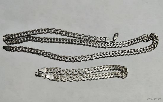 Цепочка и браслет 925 пр
