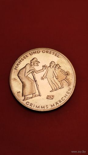 10 Евро 2014. Германия. Сказки Гримм - Гензель и Гретель С рубля. (08)