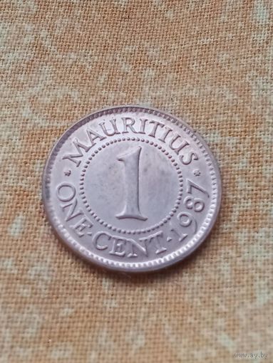 2. Распродажа! Маврикий 1 цент 1987 г. Редкий номинал! UNC