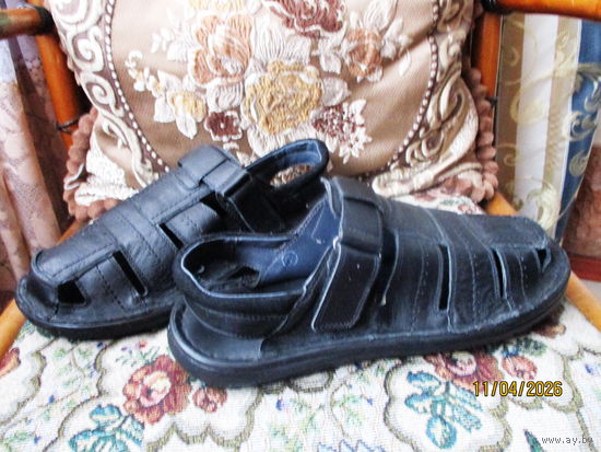 Босоножки мужские черные Marko натур.кожа. Р.41