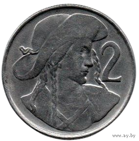 ЧЕХОСЛОВАЦКАЯ РЕСПУБЛИКА. 2 КРОНЫ 1947.