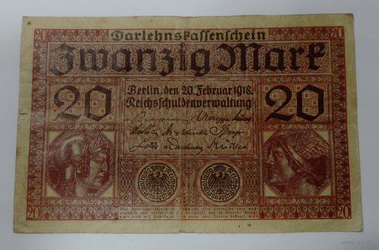 20 марок 1918 г. Германия